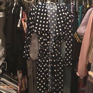 Blue and White Polka Dot Cardigan (Brand New)